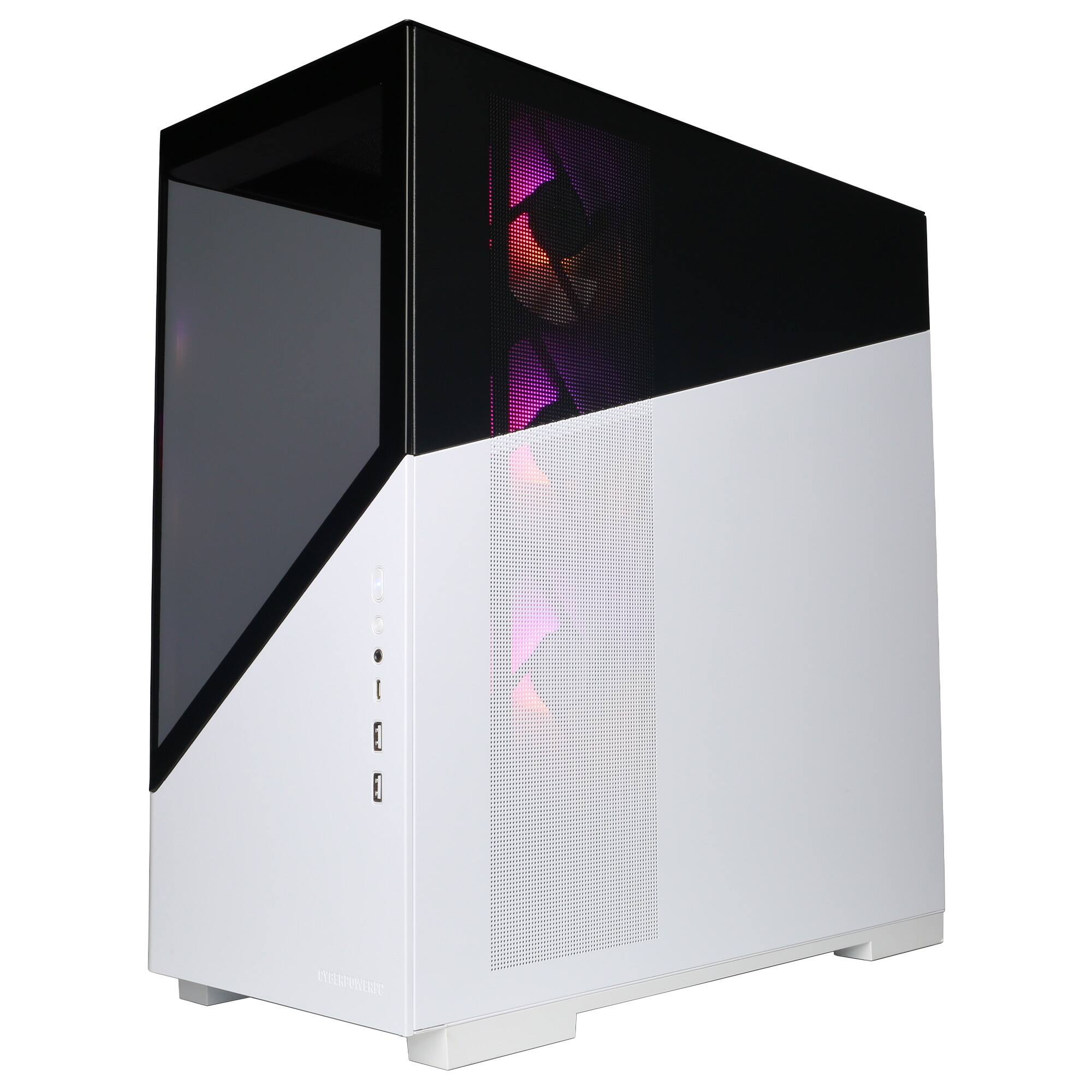 Alt View 4. CyberPowerPC - Gaming Desktop - Intel Core Ultra 5 225F - NVIDIA GeForce RTX 5060 8GB - 16GB DDR5 - 2TB PCIe 4.0 SSD.
