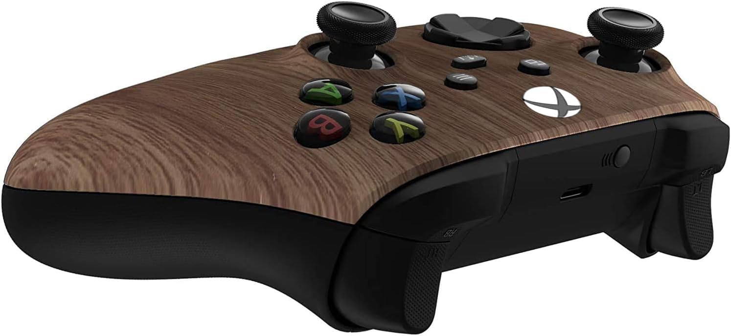 Back. Custom Controllerzz - Custom Wireless Controller for Xbox Series X|S, Xbox One, & PC - Wood.