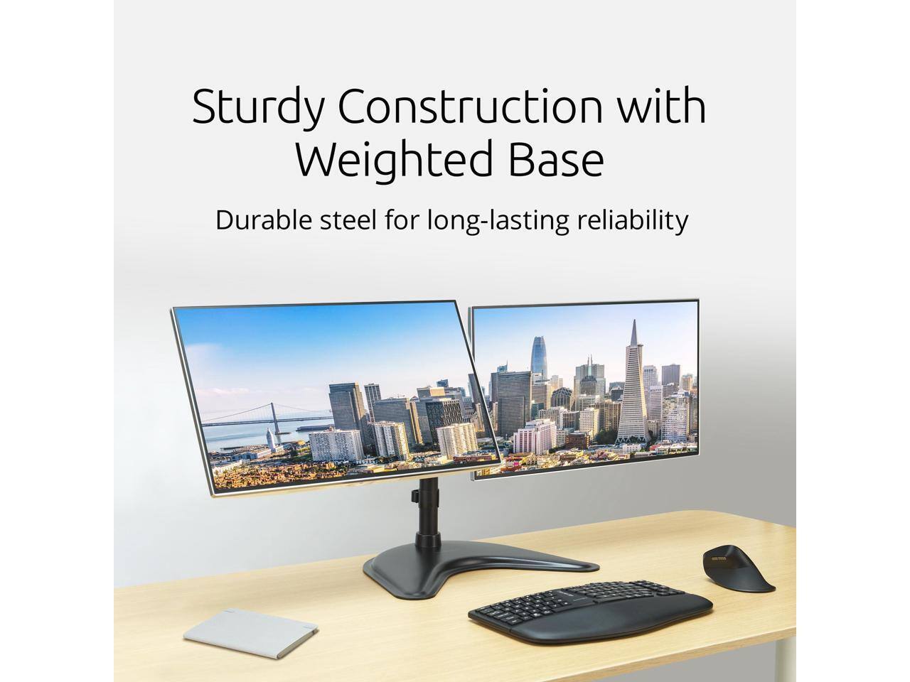 Sturdy Construction with Weighted Base  
Durable steel for long-lasting reliability