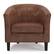 Alt View 13. Simpli Home - Austin 30 inch Wide Tub Chair - Distressed Saddle Brown.