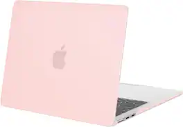 mosiso - Laptop Case for MacBook Air 13 inch Case M5 A3449 M4 A3240 M3 A3113 M2 A2681 2022-2026 - Chalk Pink