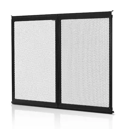 Front. VEVOR - RV Screen Door Protector, 24.5 x 20 inch Door Grille, Easy to Install and Disassemble - Black.
