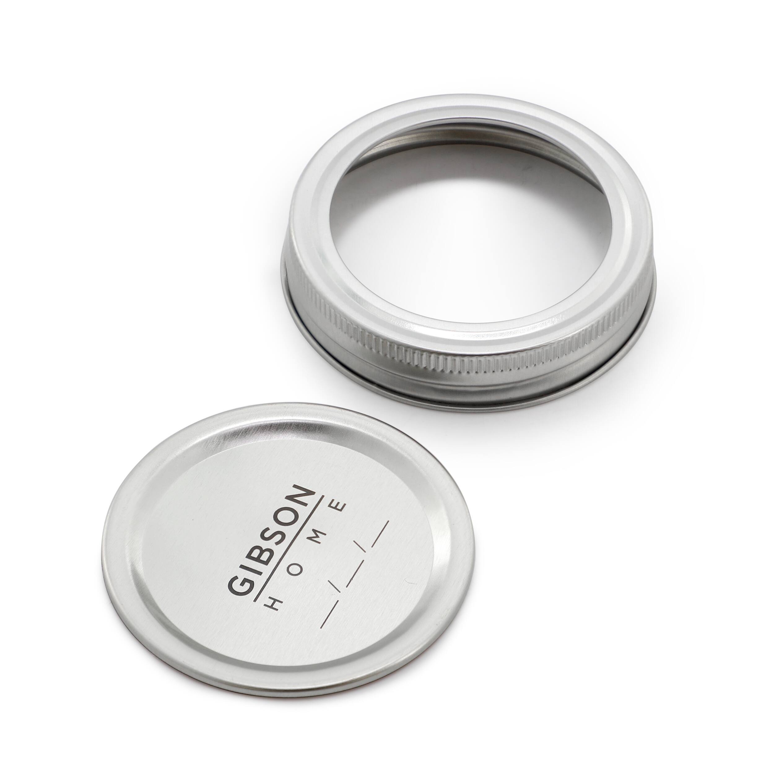 Alt View 2. Gibson - Gibson Home Market Preserves 12 Piece 16 Ounce Glass Canning jars with Lids and Bands.