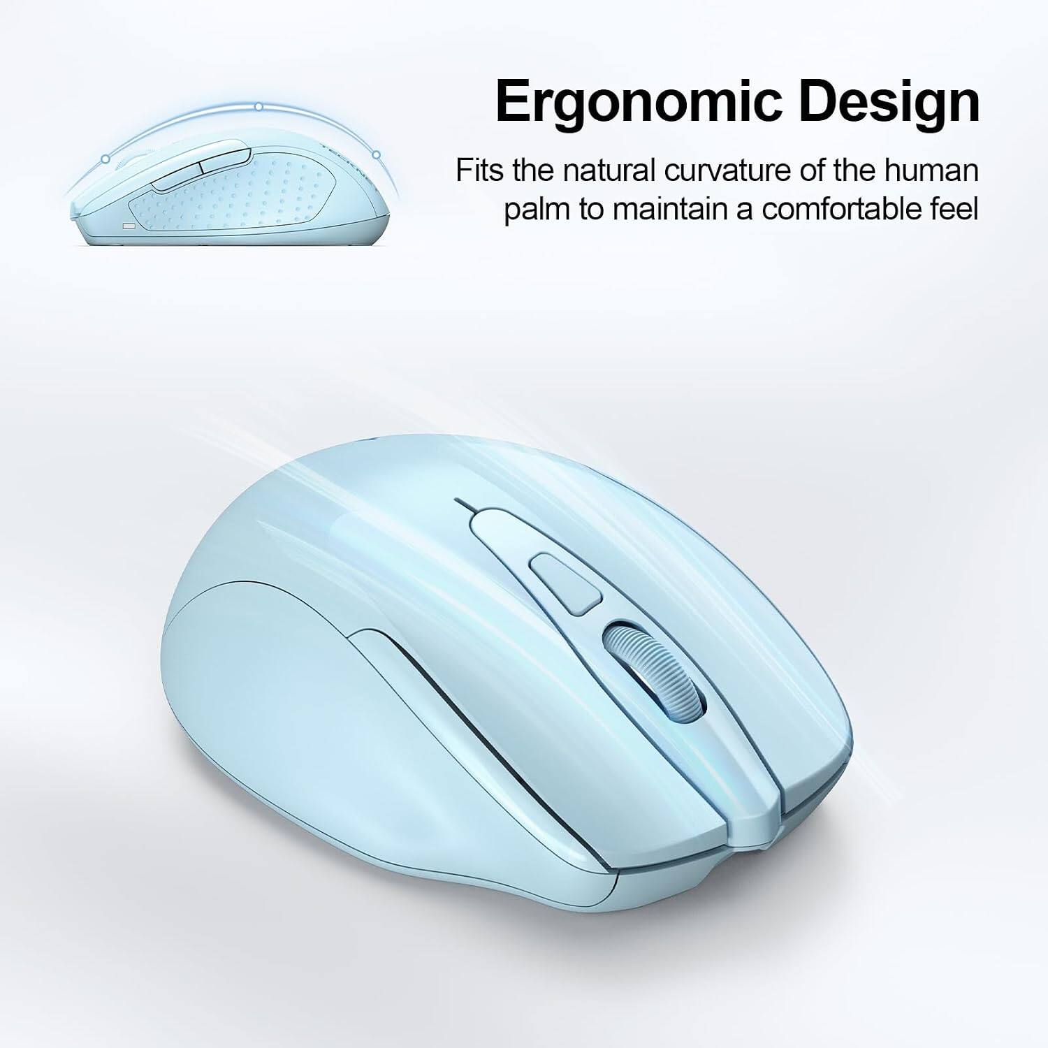 Ergonomic Design  
Fits the natural curvature of the human palm to maintain a comfortable feel