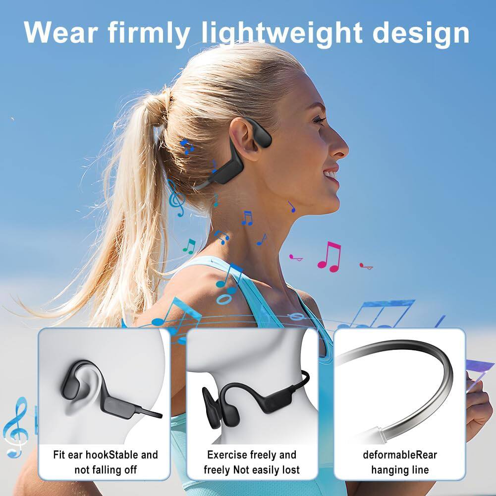 Wear firmly lightweight design

Fit ear hook: Stable and not falling off

Exercise freely and freely: Not easily lost

Deformable: Rear hanging line