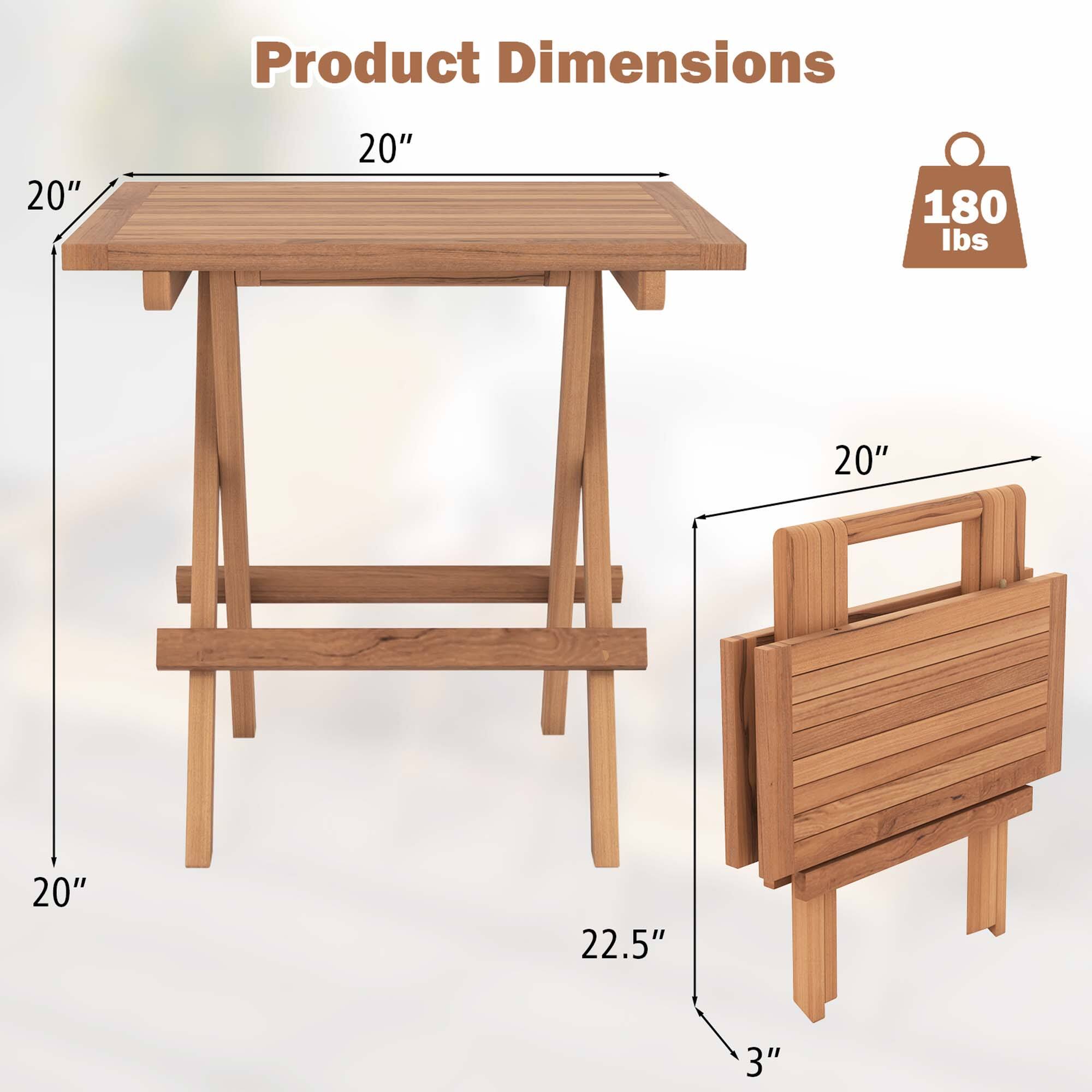 Product Dimensions: 20" x 20" x 22.5" x 3" | 180 lbs
