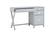 Alt View 14. Linon Home Décor - Penrose Four-Drawer Side Storage Desk - Gray Paint / Silver Hardware.