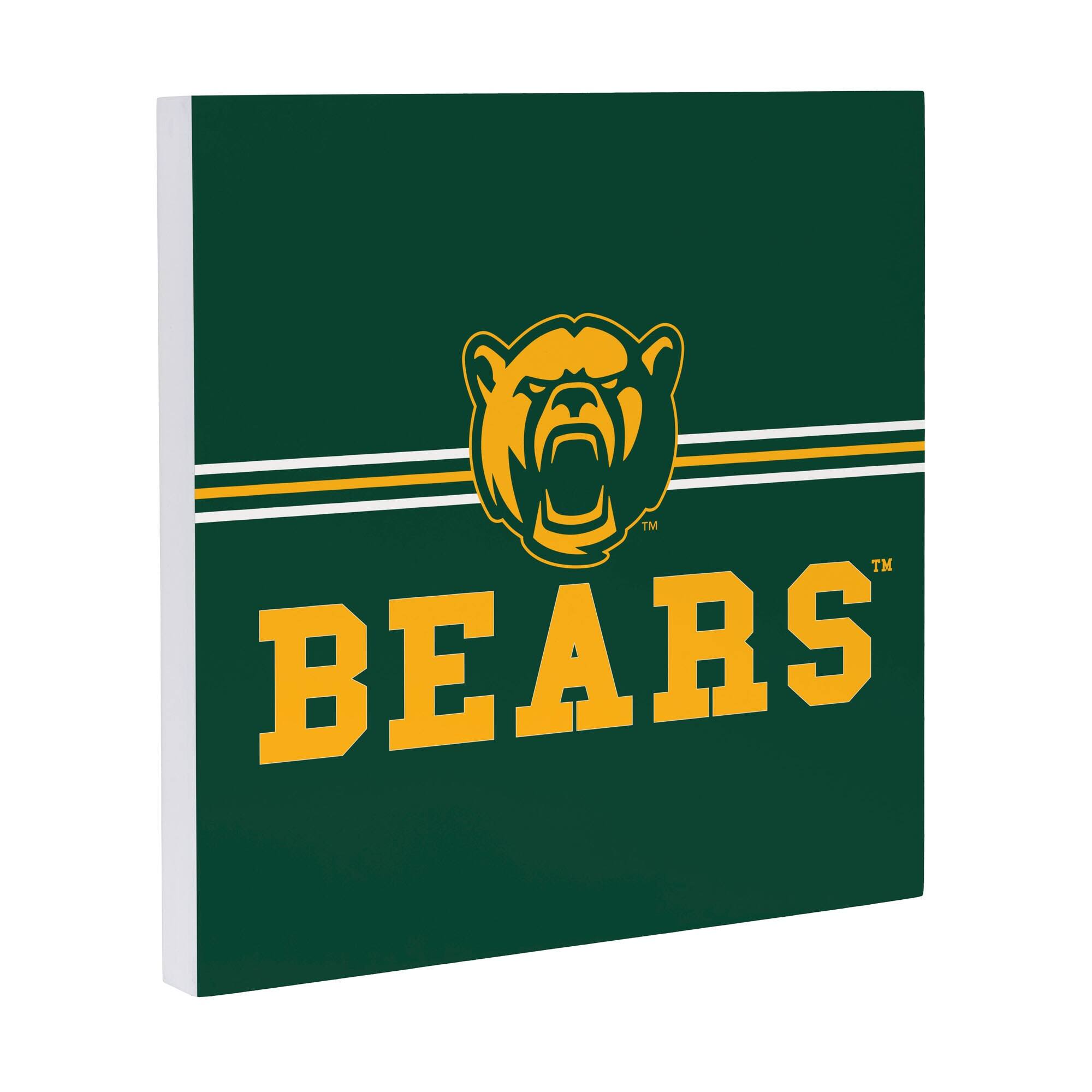 Alt View 1. Evergreen Enterprises - Baylor Bears 12" x 12" Wood Wall Sign - Multicolor.