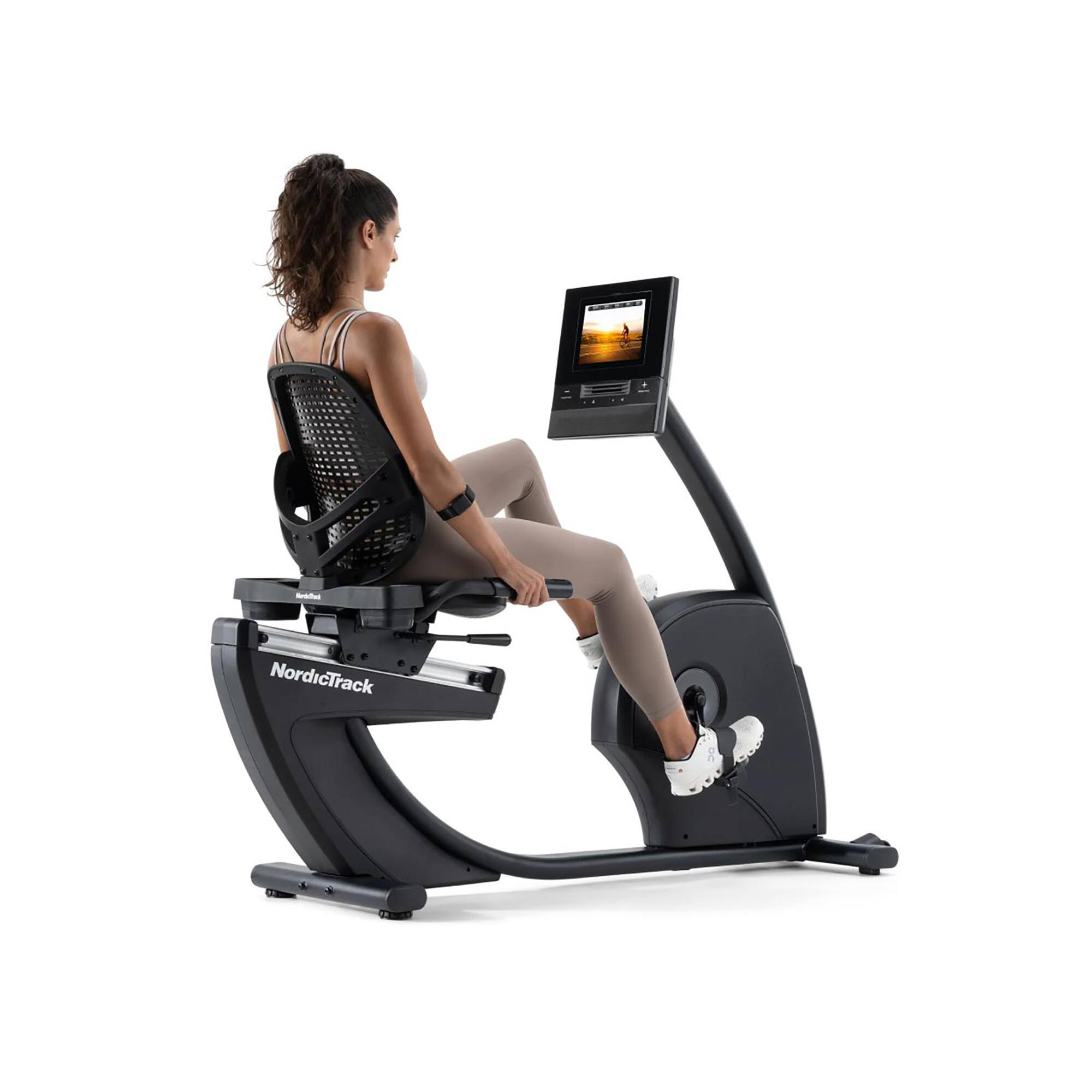 Alt View 7. NordicTrack - NordicTrack 10 Recumbent Bike - Black.