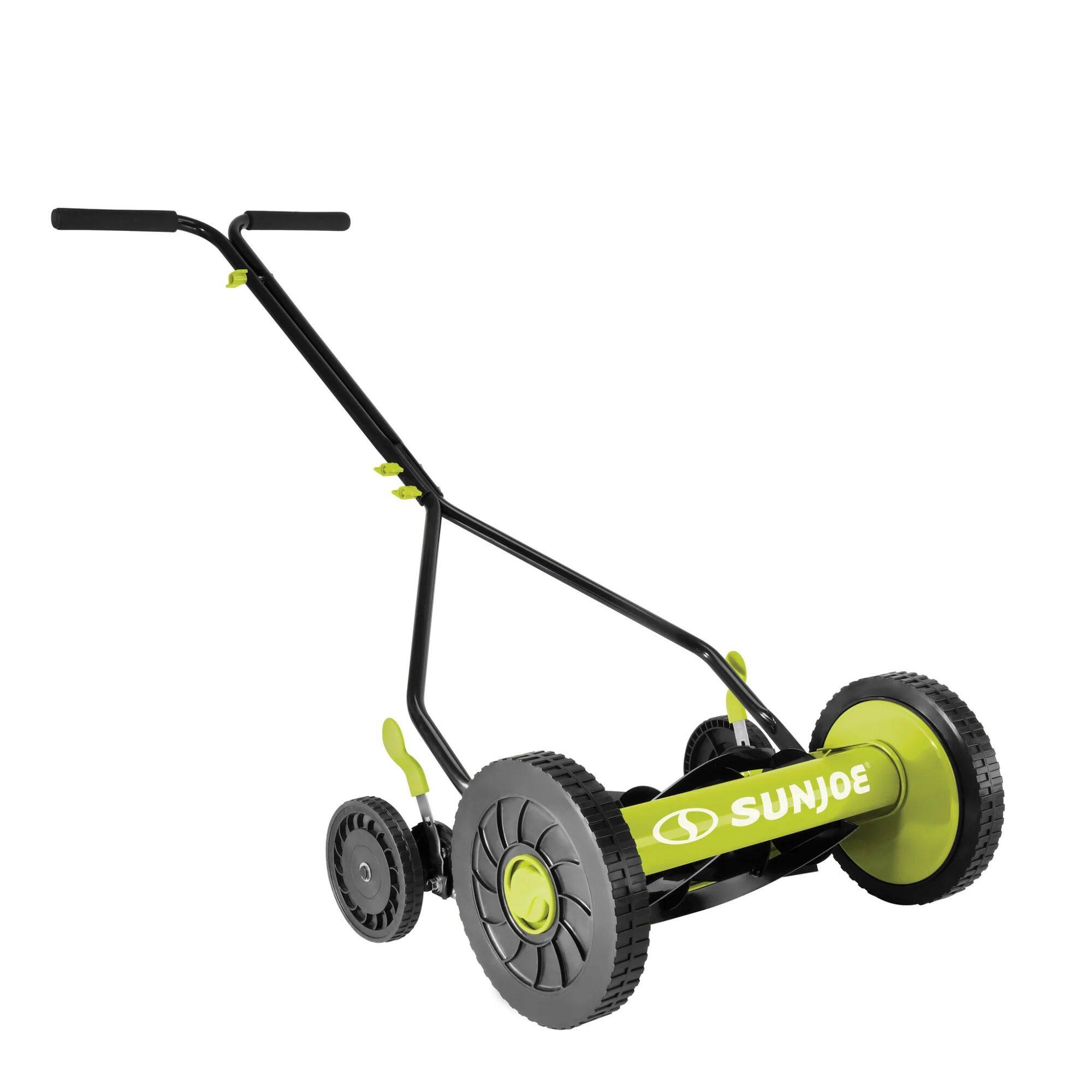 Alt View 7. Sun Joe - Sun Joe Cordless, Manual Push Steel Reel Lawn Mower, 14 Inch, Green, MJ503M - Green.