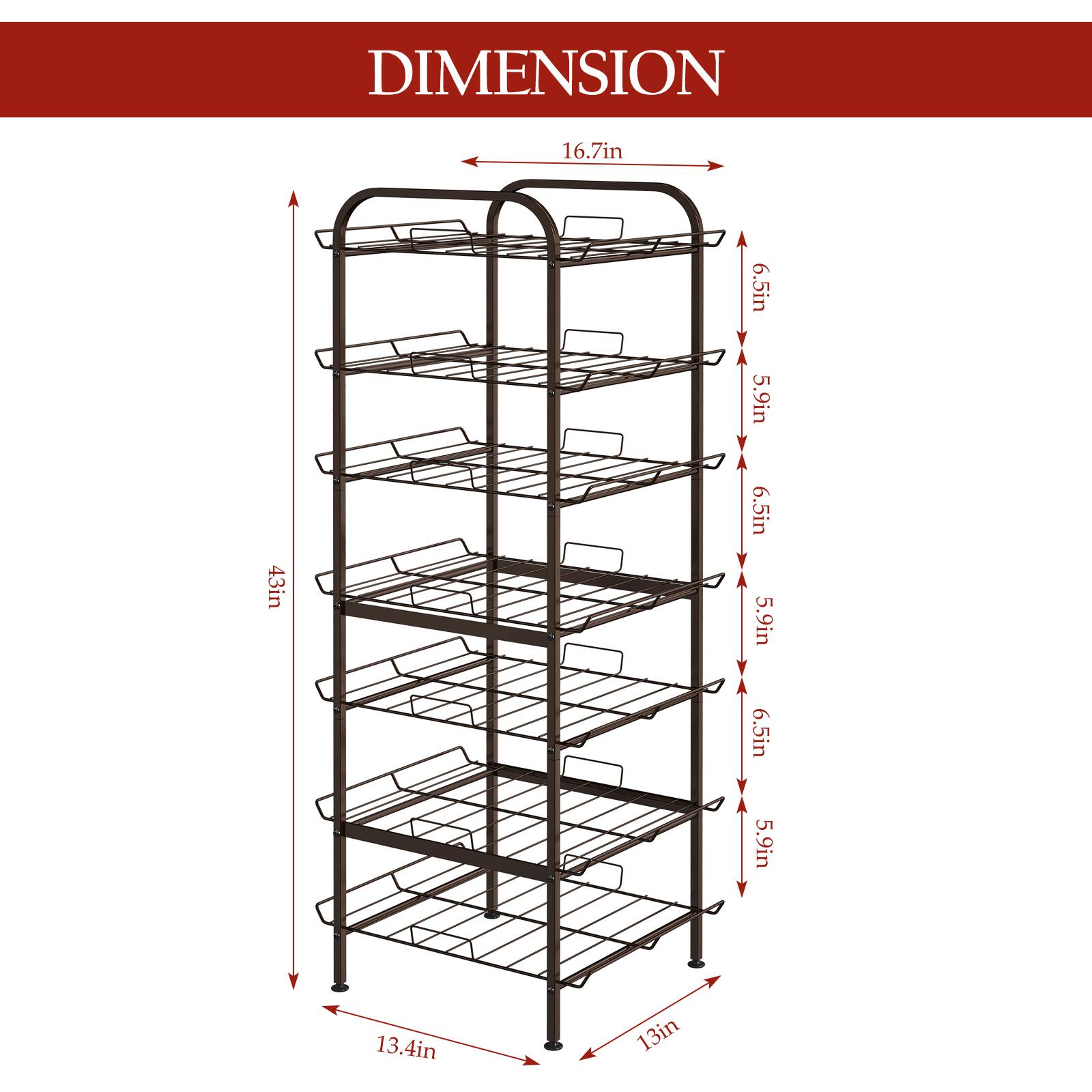 DIMENSION  
16.7in  
6.5in  
5.9in  
43in  
6.5in  
5.9in  
6.5in  
5.9in  
13.4in  
13in