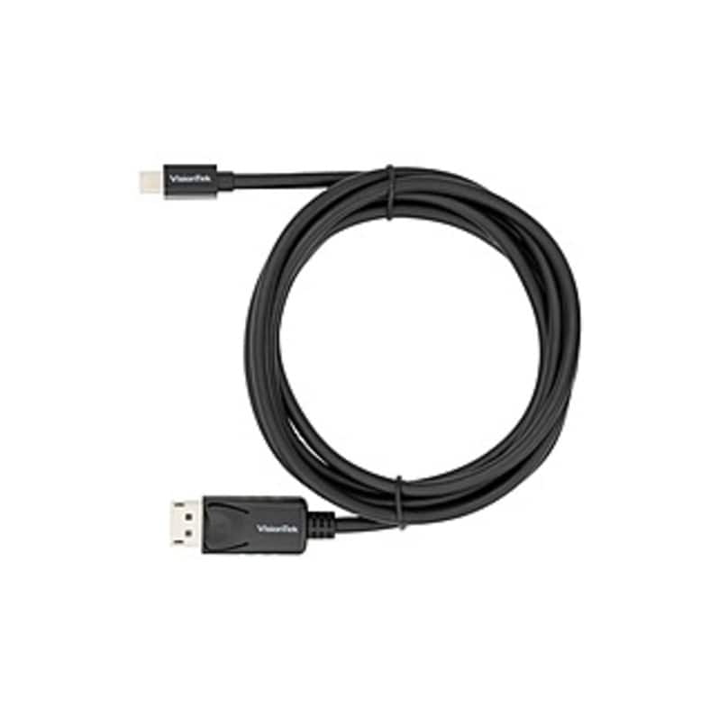 Visiontek - Mini DisplayPort to DisplayPort 2M Active Cable (M/M) - 6.56 ft DisplayPort A/V Cable for Monitor, Projector, Audio/Vide - Black