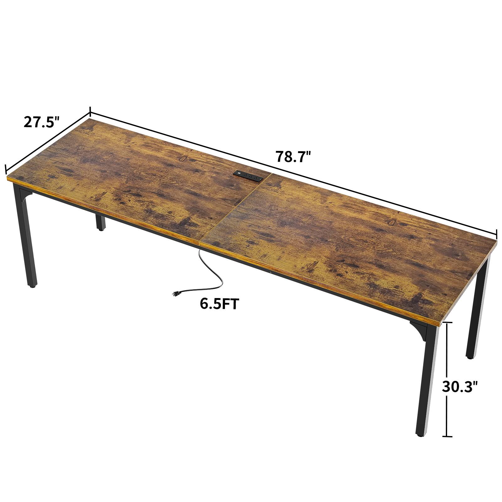 27.5"  
78.7"  
6.5FT  
30.3"