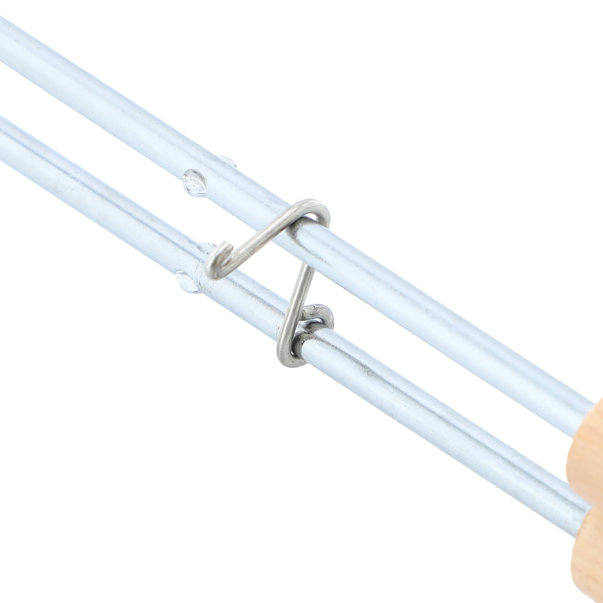 Alt View 3. Mega Chef - Megachef 8.26 Inch Cast Iron Pie Iron Outdoor/Camping Cookware with Long Handle - Black.