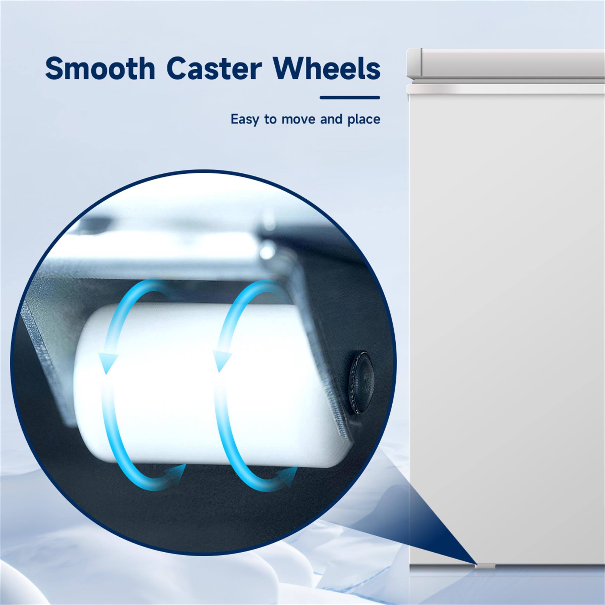 Smooth Caster Wheels  
Easy to move and place