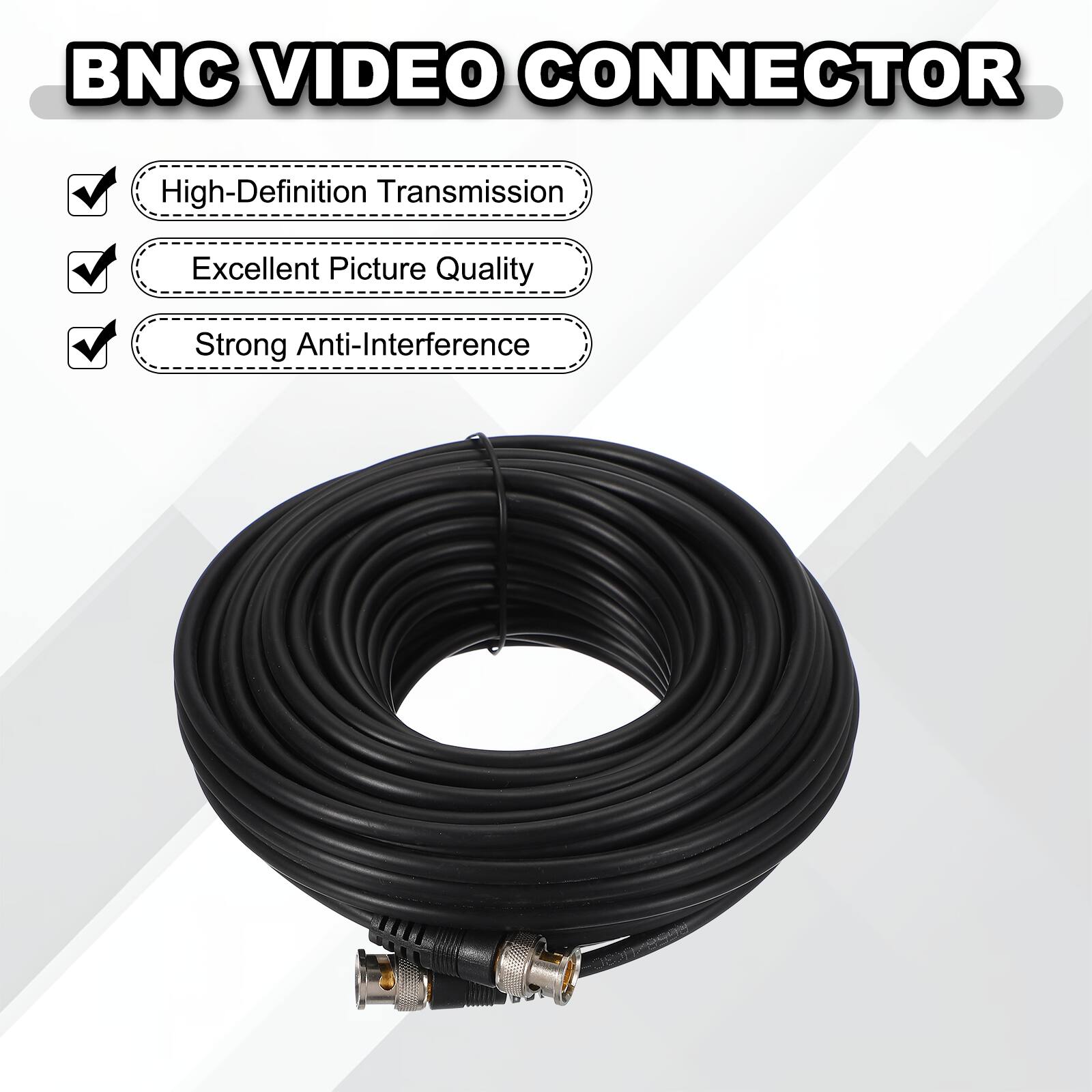 BNC VIDEO CONNECTOR

- High-Definition Transmission
- Excellent Picture Quality
- Strong Anti-Interference