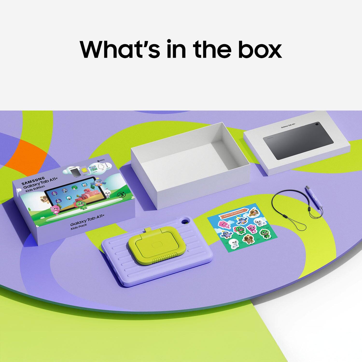 What's in the box

SAMSUNG Galaxy Tab A7+ Kids Edition

Galaxy Tab A7+ Kids Pack