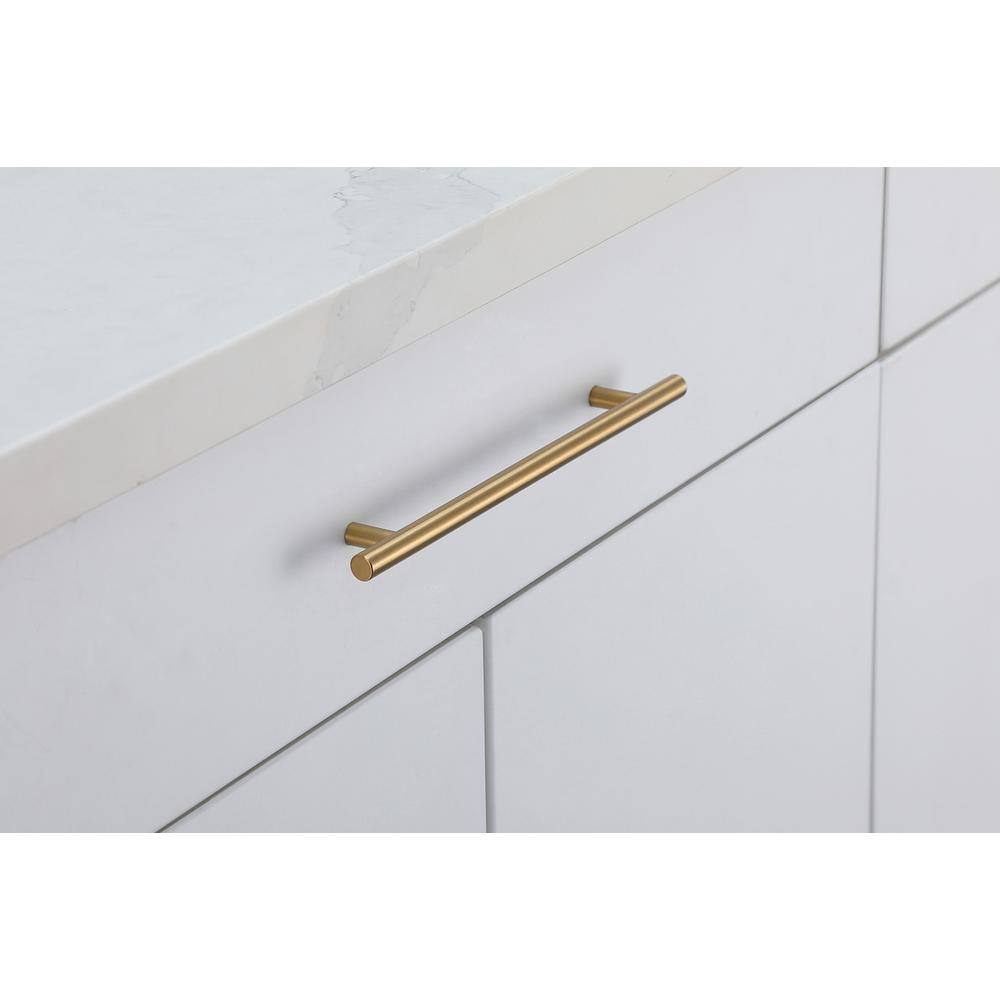 Alt View 1. Elegant Decor - Quinn 7-9/16" Center to Center Brass Bar Pull Multipack (set of 10) - Brass.