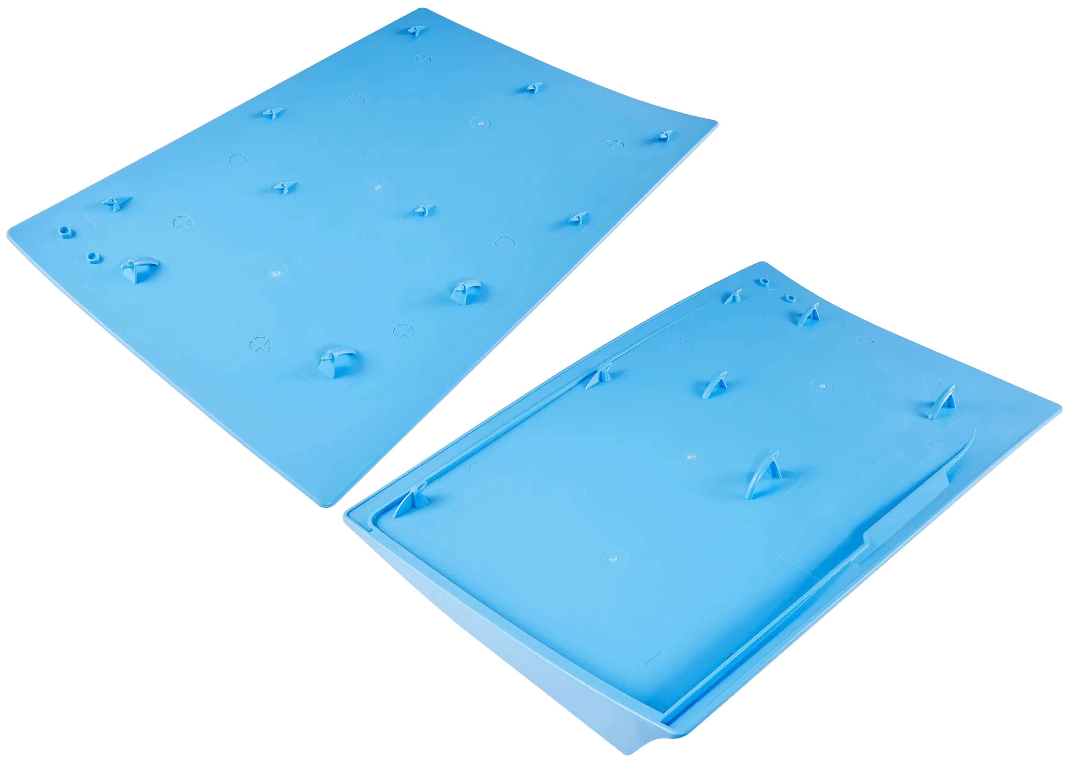 Alt View 2. MobileSentrix - Faceplate Covers (Top & Bottom) Replacement Compatible For PlayStation 5 (1000 / 1100 / 1200) - Light Blue - Light Blue.