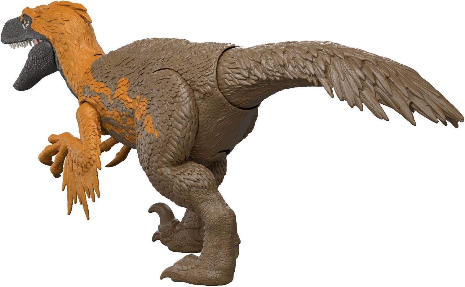 Alt View 4. Mattel - Mattel - Jurassic World: Rebirth Wild Roar Utahraptor   - Collectibles - Multicolor.