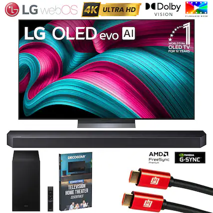 LG webOS 4K ULTRA HD LG OLED evo AI
Dolby VISION FILMMAKER MODE
WORLD'S No. 1 OLED TV FOR 12 YEARS
DECOGEAR
AMD FreeSync G-SYNC Premium
BEGINNER'S GUIDE TO TELEVISION HOME THEATER ESSENTIALS