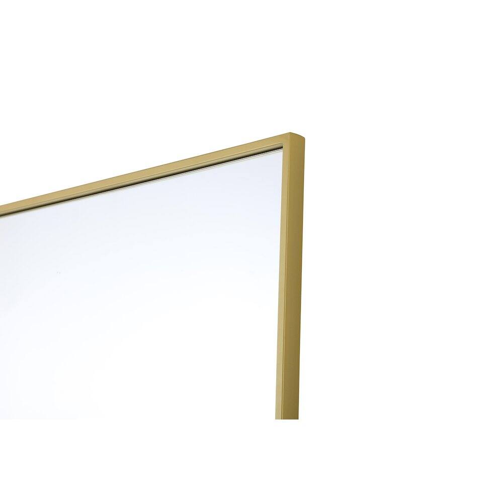 Alt View 9. Elegant Kitchen and Bath - Amoura 27X30 Pivot Mirror In Brass - Brass.