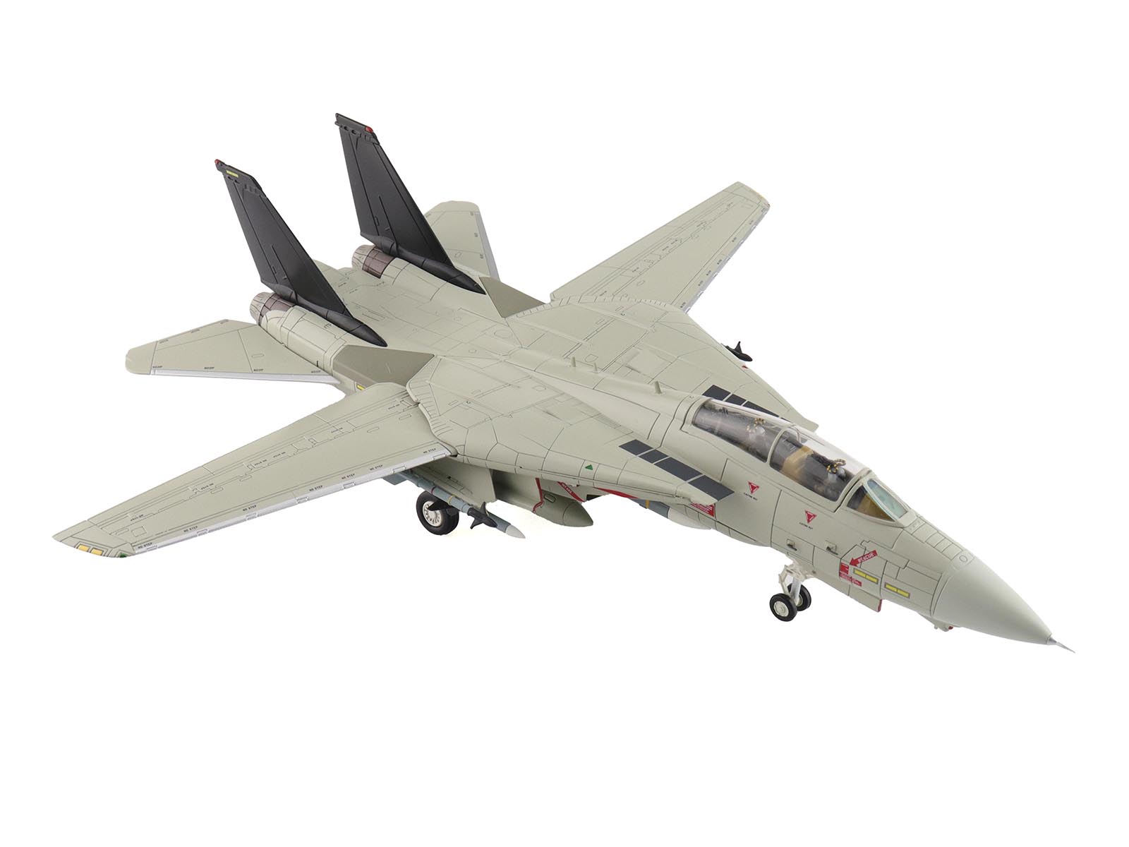 Left. Hobby Master - Grumman F-14A Tomcat Fighter Aircraft "Bandit Rogue Nation" United States Navy "Air Power Series" 1/72 - Multicolor.
