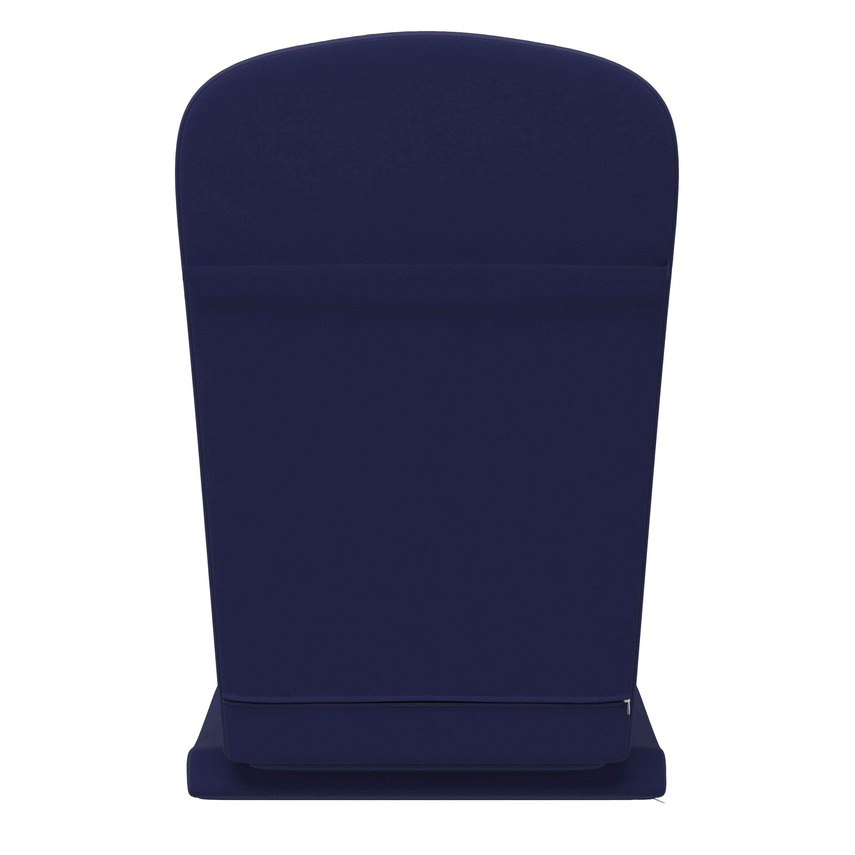 Alt View 8. Emma + Oliver - Hammond All-Weather Indoor and Outdoor Cushions for Adirondack Chairs and High Back Patio Chairs - Blue.