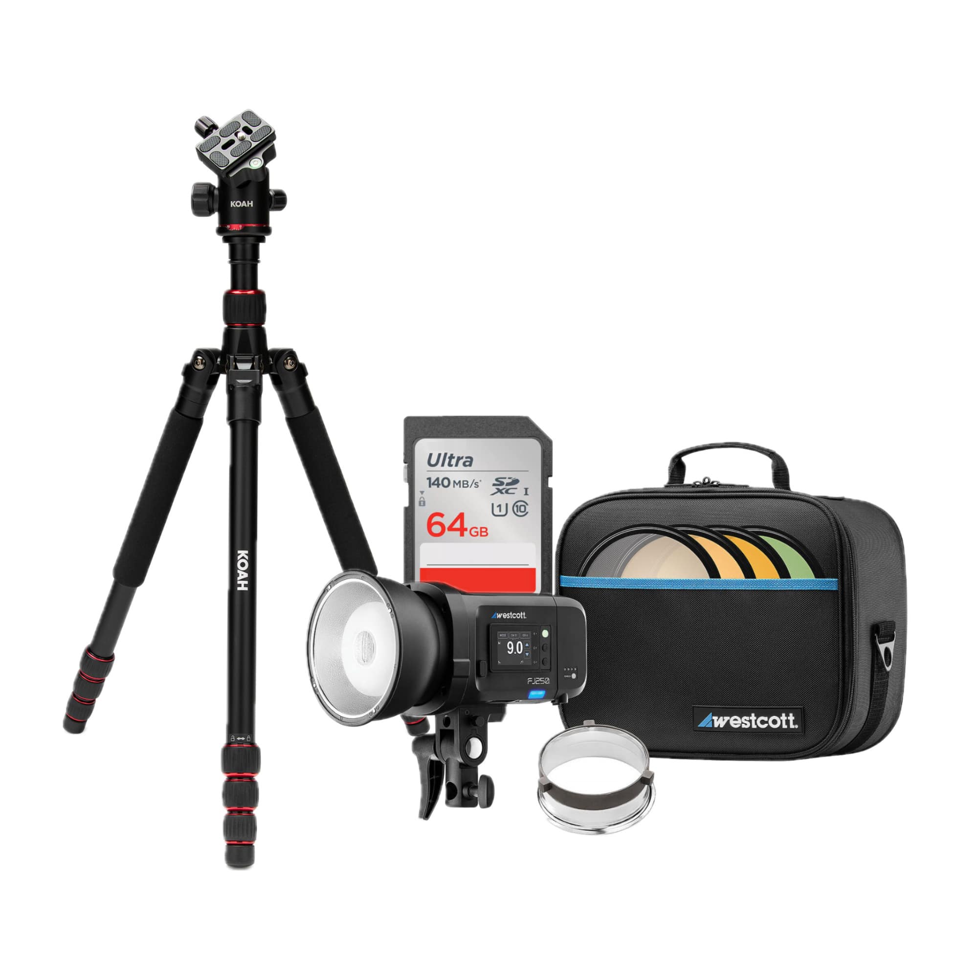 Westcott - FJ250 Touchscreen Strobe Bundle with Tripod and 64GB Memory Card price history on PriceWatchPro