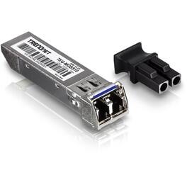 Trendnet - SFP to RJ45 Mini-GBIC Single-Mode LC Module; TEG-MGBS10; For Single Mode Fiber; Distances up to 10km (6.2 - Silver