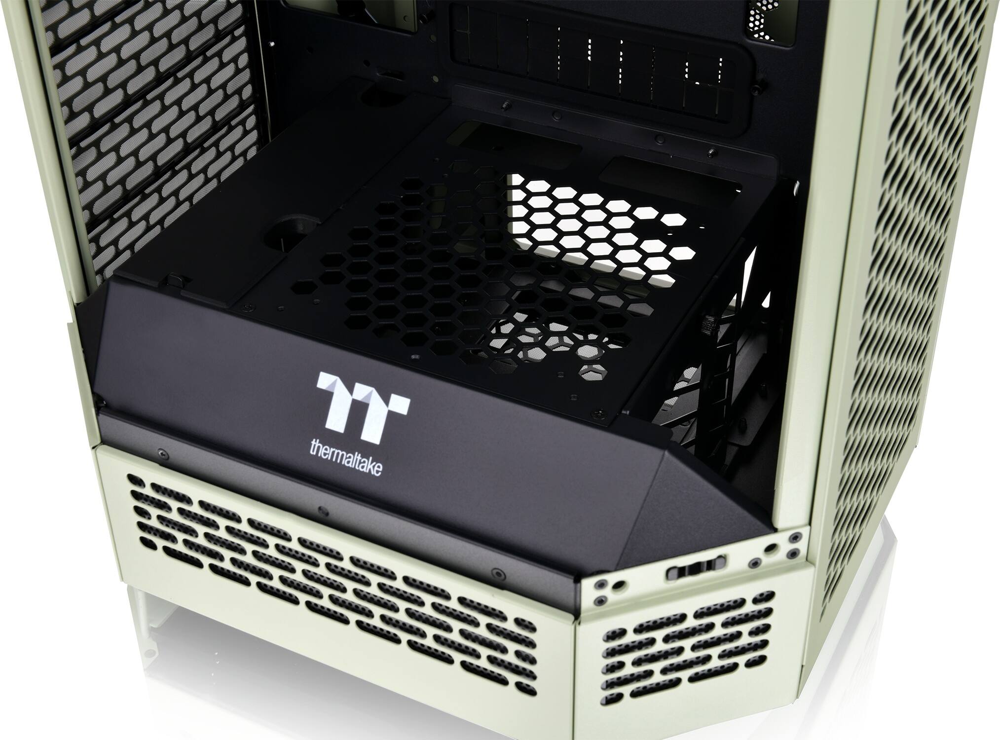 Alt View 30. Thermaltake - The Tower 300 Micro ATX PC Case - Matcha Green.