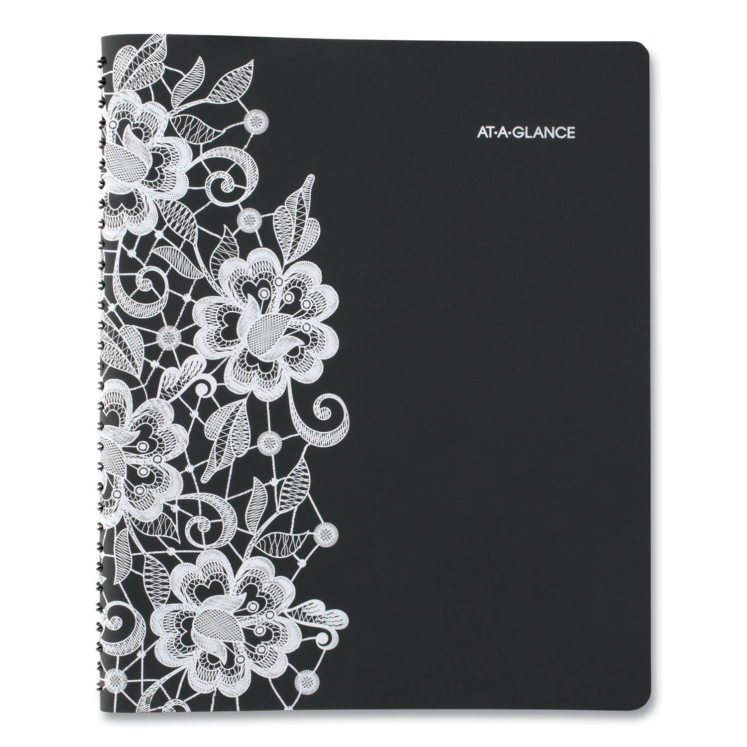 Back. AT-A-GLANCE - Lacey Weekly Block Format Professional Appointment Book Lacey Artwork 11 x 8.5 Black White 13 Month Jan 2026 to Jan 2027.
