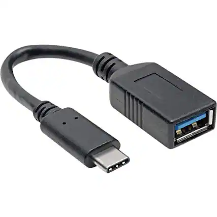 Front. Tripp Lite - USB Type-C to USB Type-A Adapter Cable, M/F, USB-IF, 6 in..
