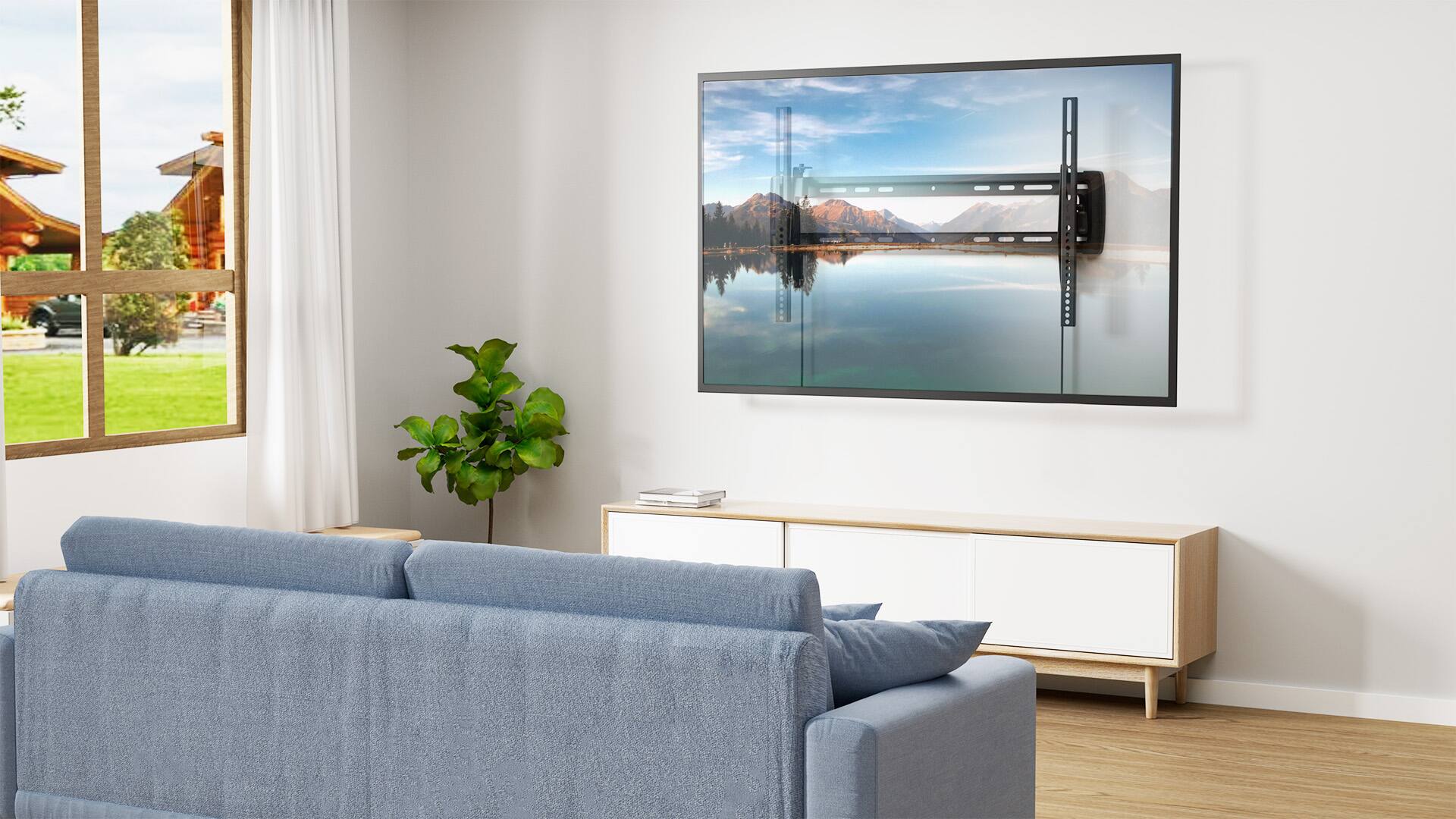 Alt View 10. ErgoAV - 37″-86″ Tilt TV Mount - Black.