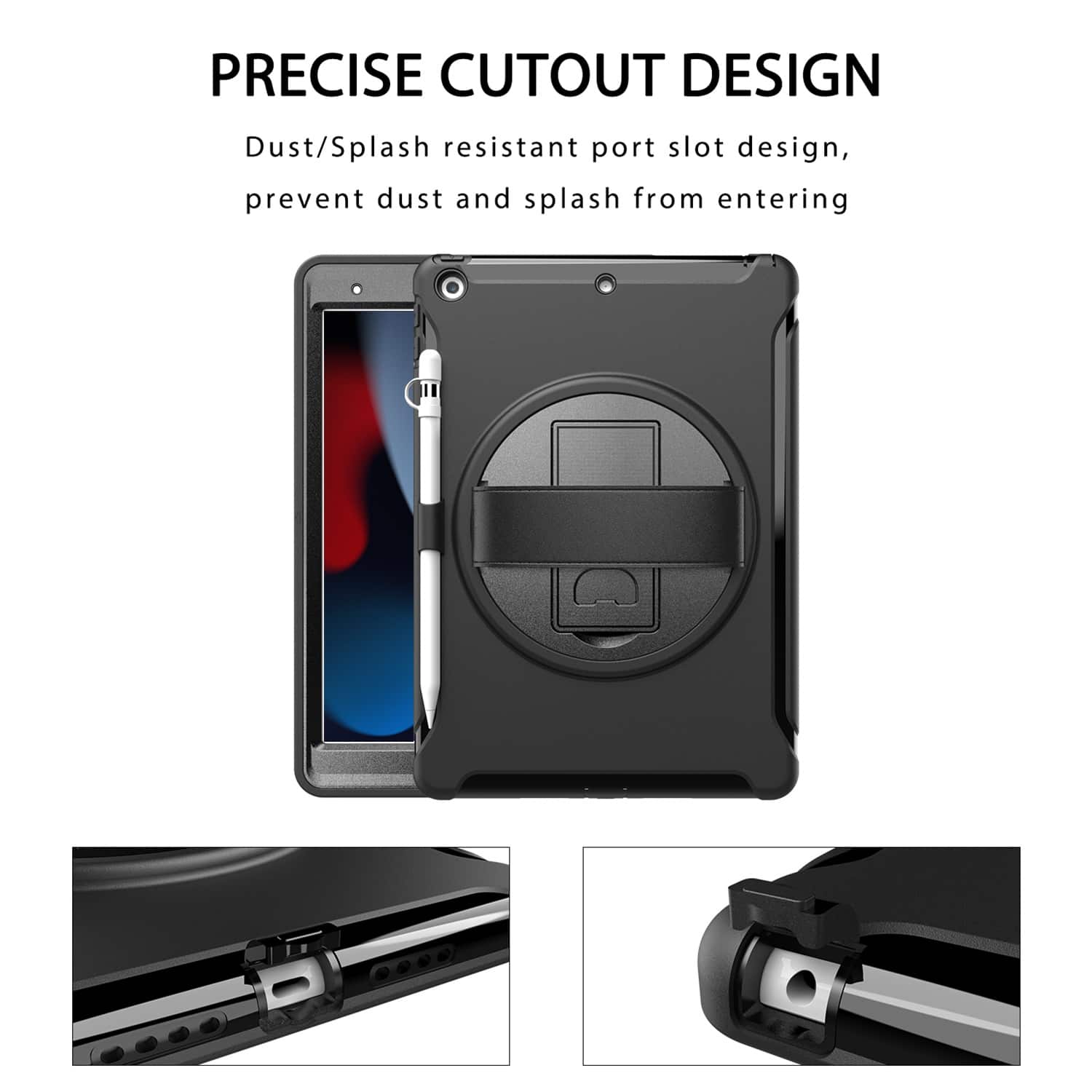 Precise Cutout Design: Dust/Splash Resistant Port Slot Design, Prevent Dust and Splash from Entering.