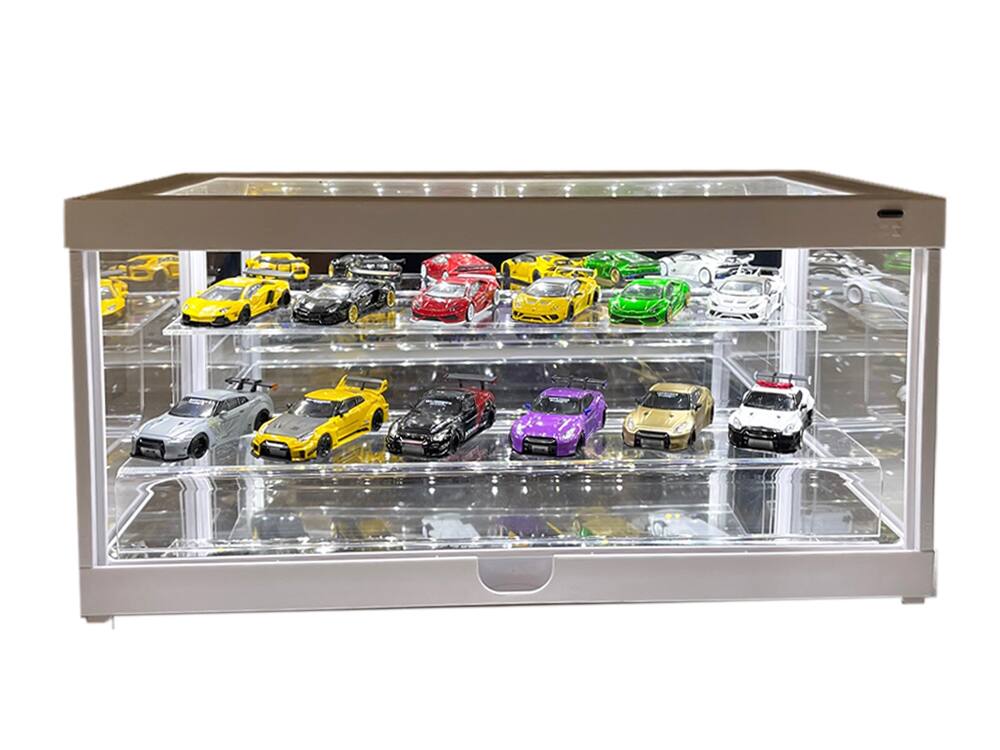 Alt View 2. Mijo Exclusives - 2 Tier Acrylic Stand Riser "Mijo Exclusives" for 1/64 Scale Models.