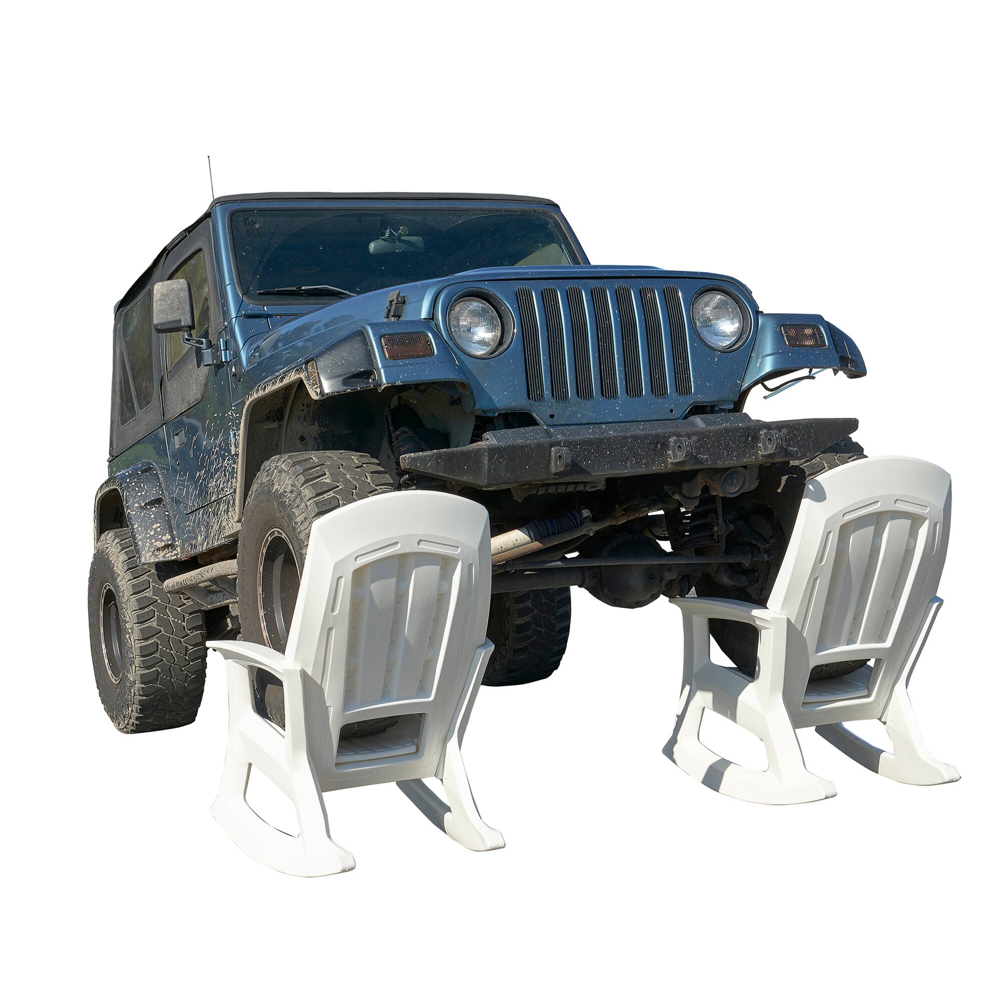 Alt View 4. Semco - Semco Rockaway Heavy Duty All Weather Outdoor Rocking Chair, Green (2 Pack) - Green.