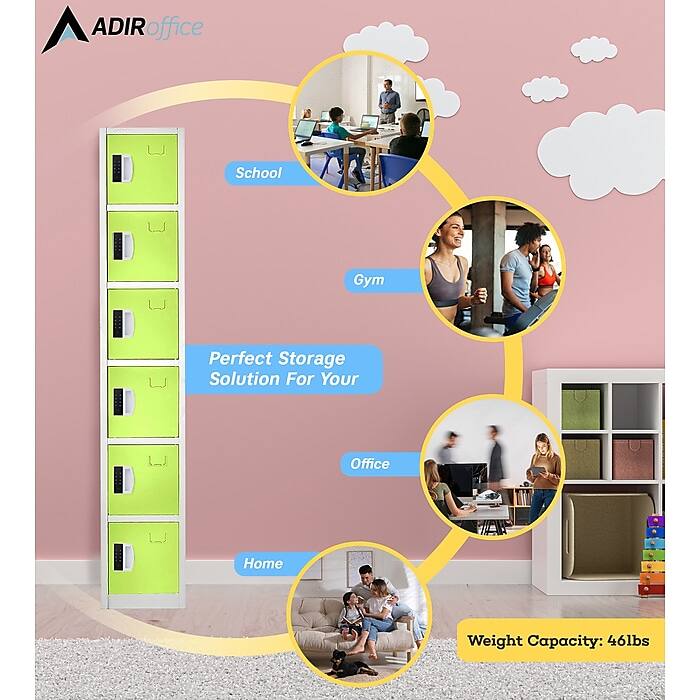 ADIRoffice Perfect Storage Solution For Your School Gym Office Home Weight Capacity: 46lbs
