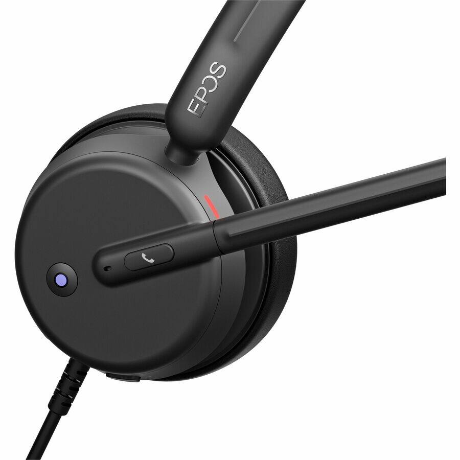 Alt View 6. EPOS - EPOS IMPACT 430T Headset - Microsoft Teams Certification - Mono - USB Type C - Wired - 32 Ohm - 20 Hz to 20 kHz - On-ear - Black.