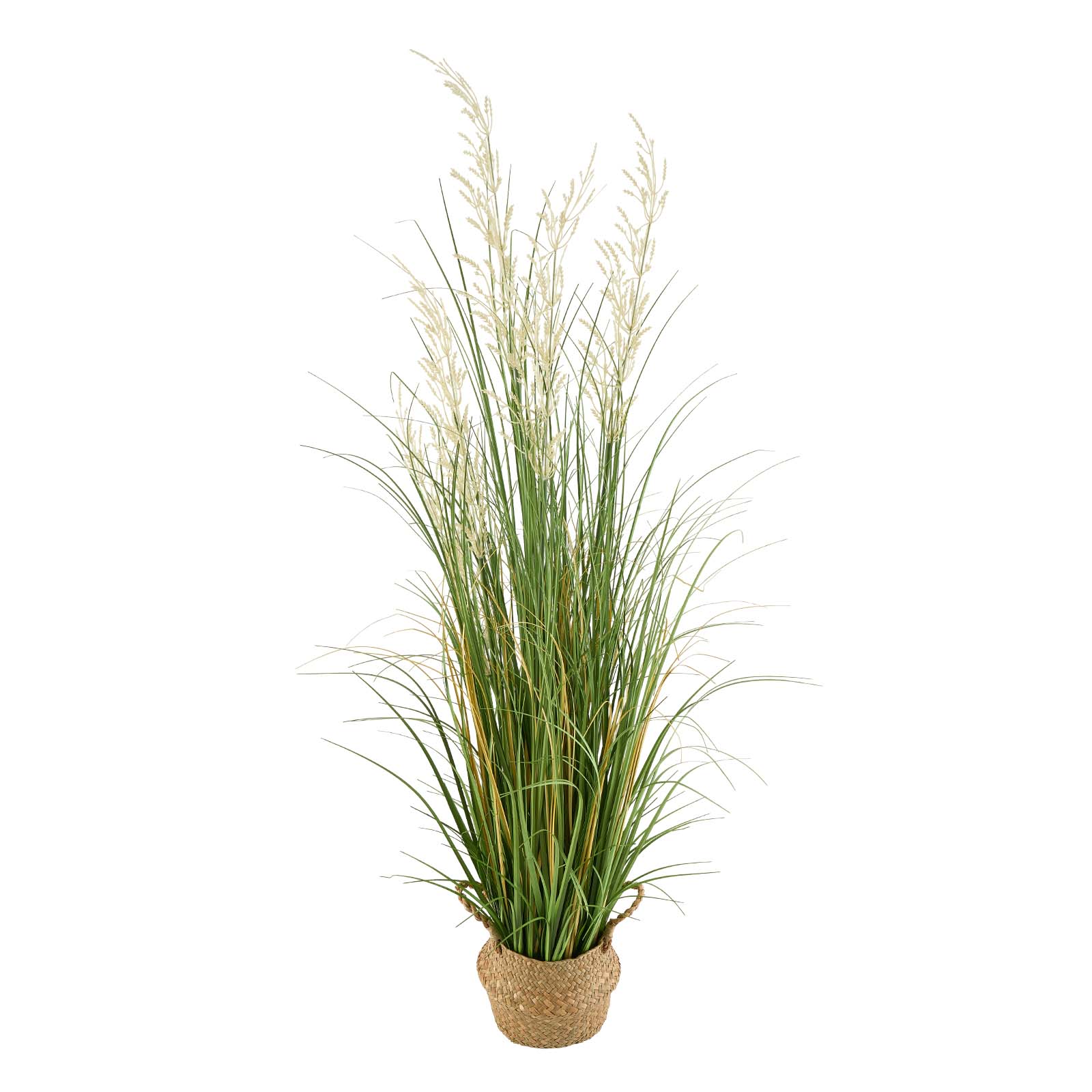 Alt View 5. VEVOR - Artificial Grass Plant, 47 inch Reed Flower Grass in Pot, Premium PVC Faux Fake Greenery Shrubs Plant for Indoor Outdoor - Green.