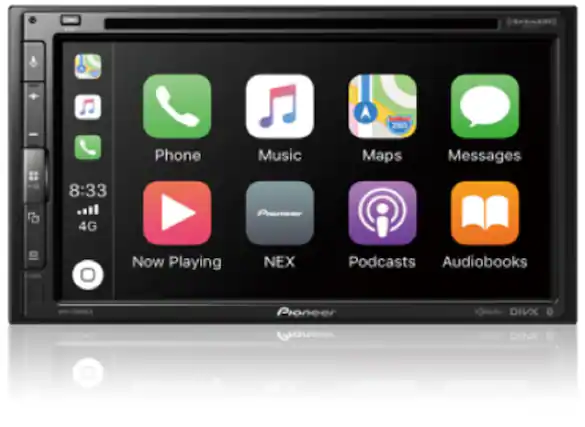 Front. Pioneer - 6.8inch - Multimedia DVD Receiver - Black.