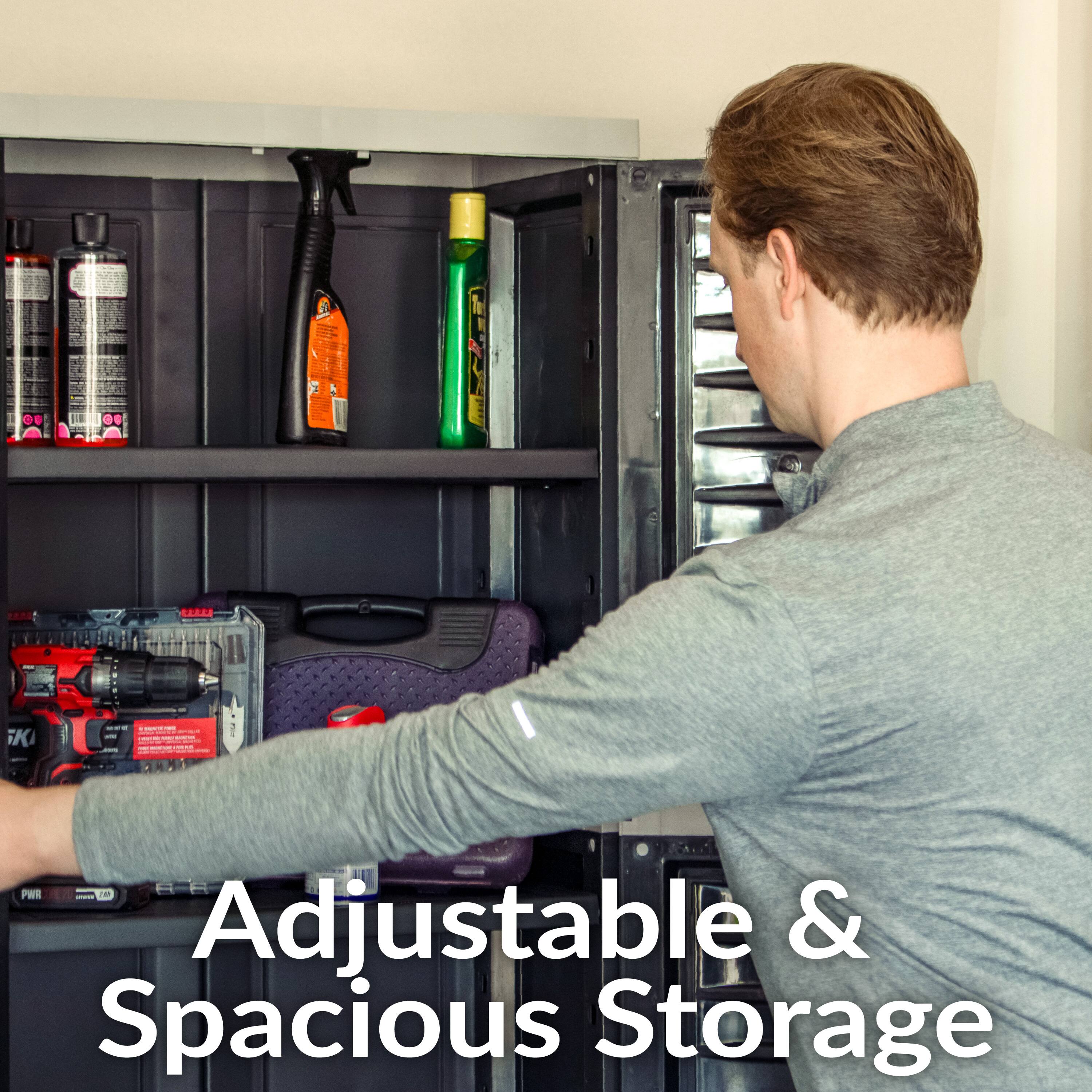 Adjustable & Spacious Storage