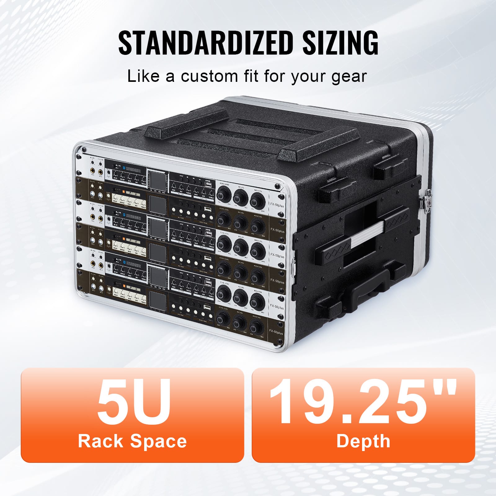 VEVOR 6U Rack Case, Standard 19 in Depth, Server Rack Cabinet with