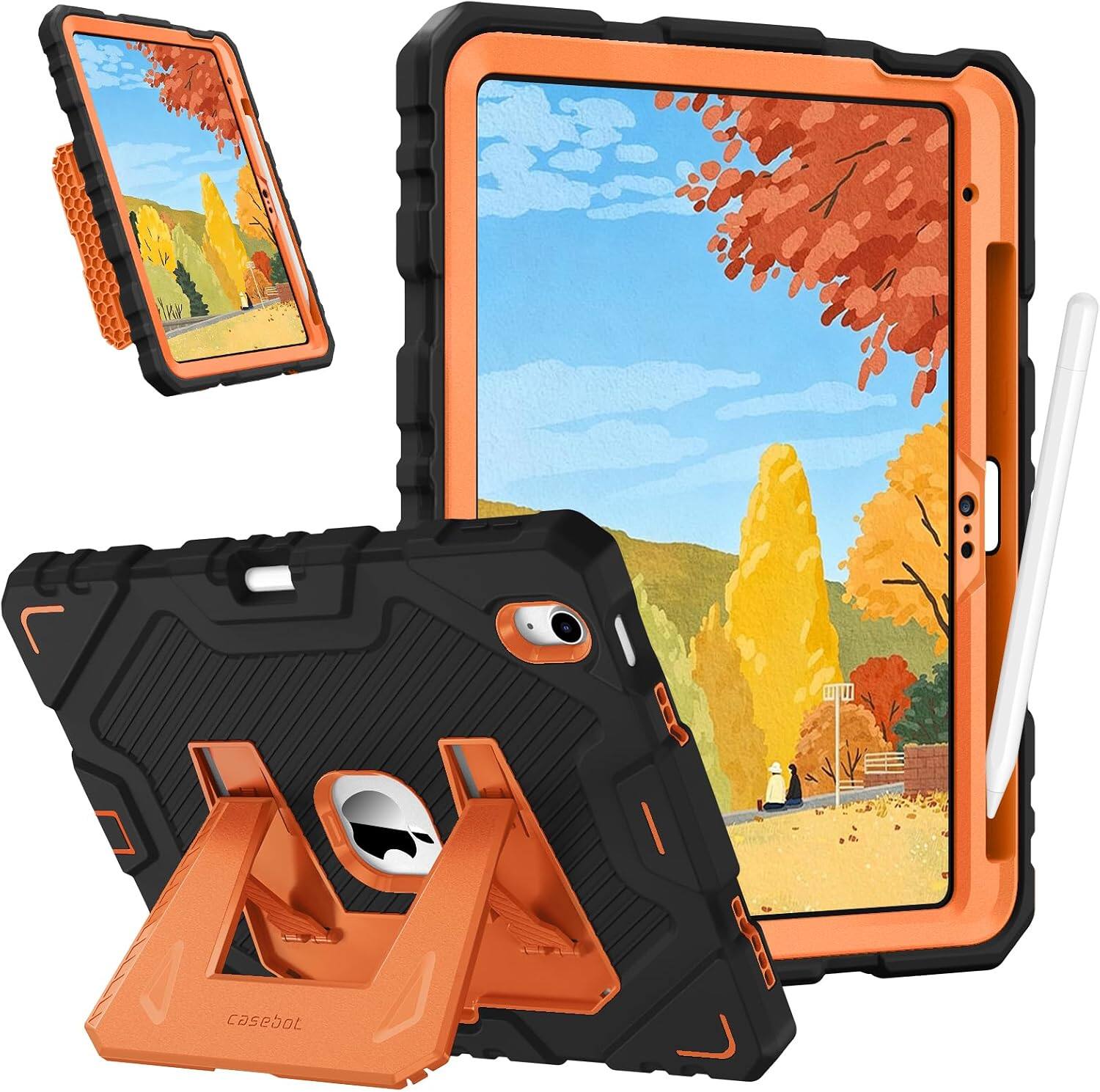 Black/Orange