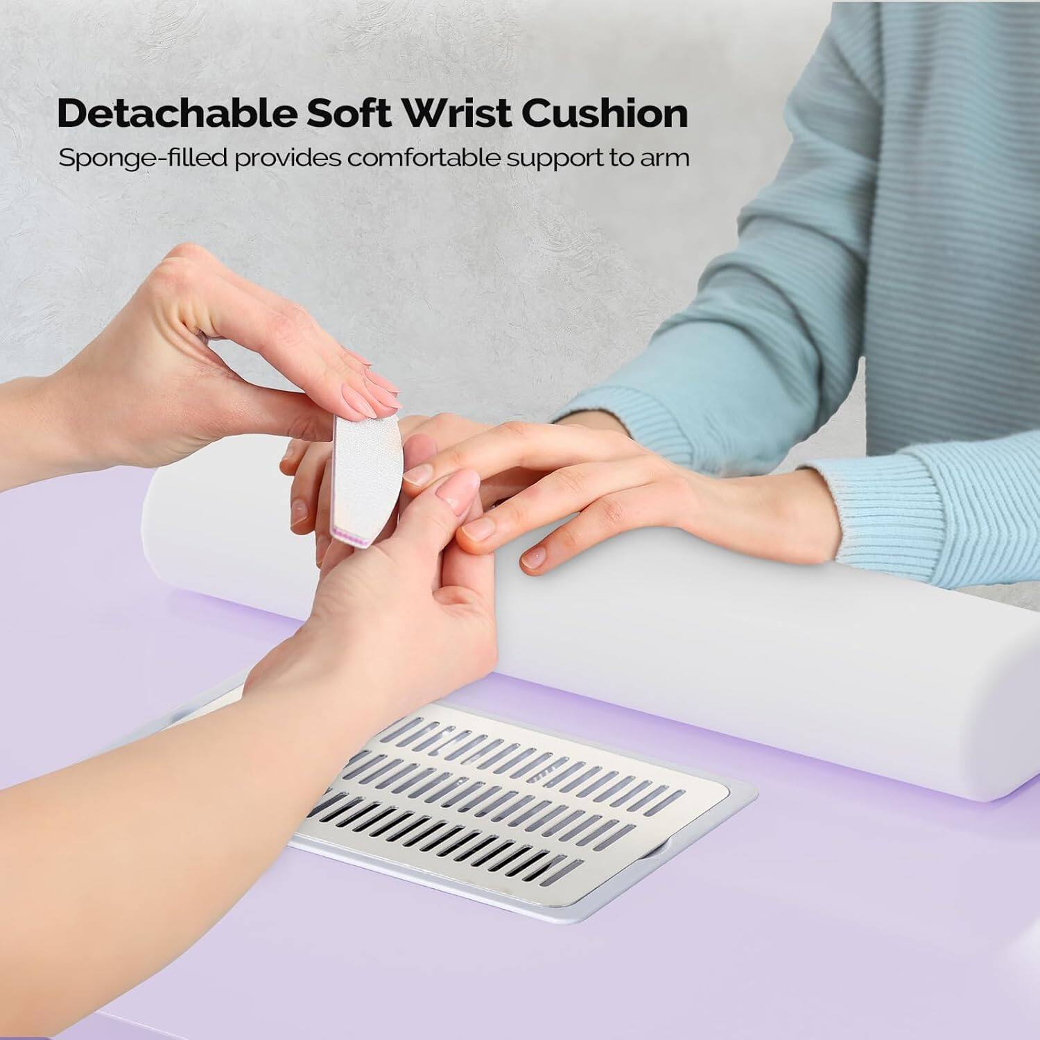 Detachable Soft Wrist Cushion  
Sponge-filled provides comfortable support to arm