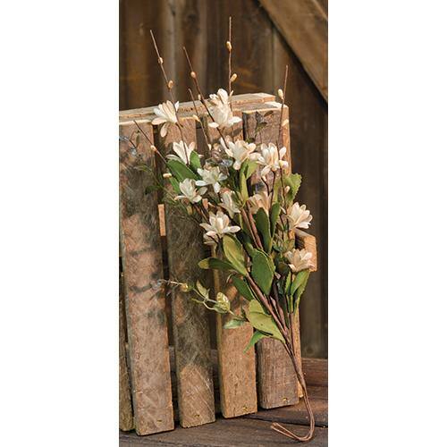 Front. BreeBe - Teastain Gardenia Spray 18" - Green.