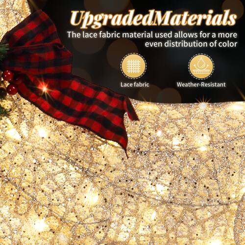Upgraded Materials
The lace fabric material used allows for a more even distribution of color

Lace fabric
Weather-Resistant