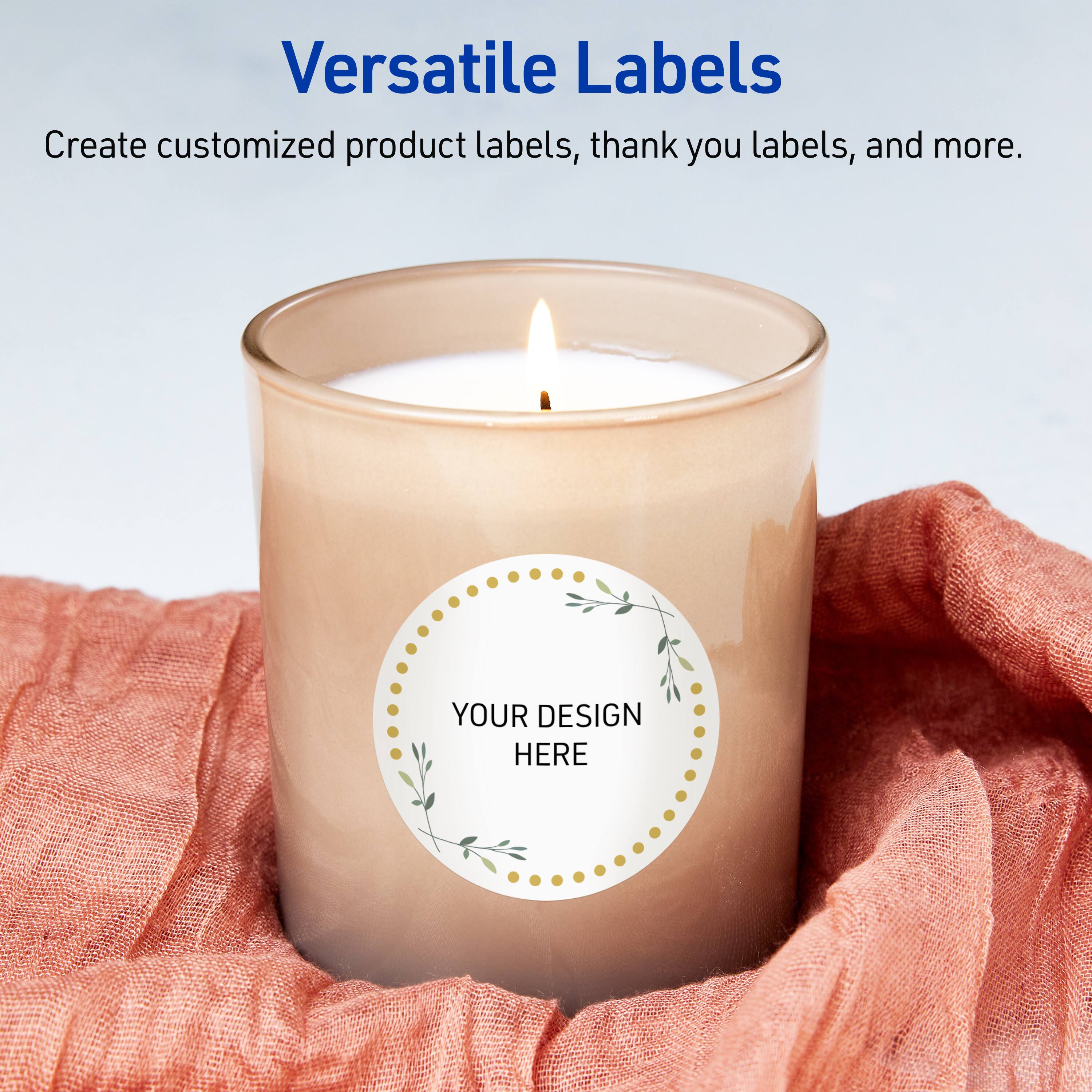 Versatile Labels

Create customized product labels, thank you labels, and more.

YOUR DESIGN HERE