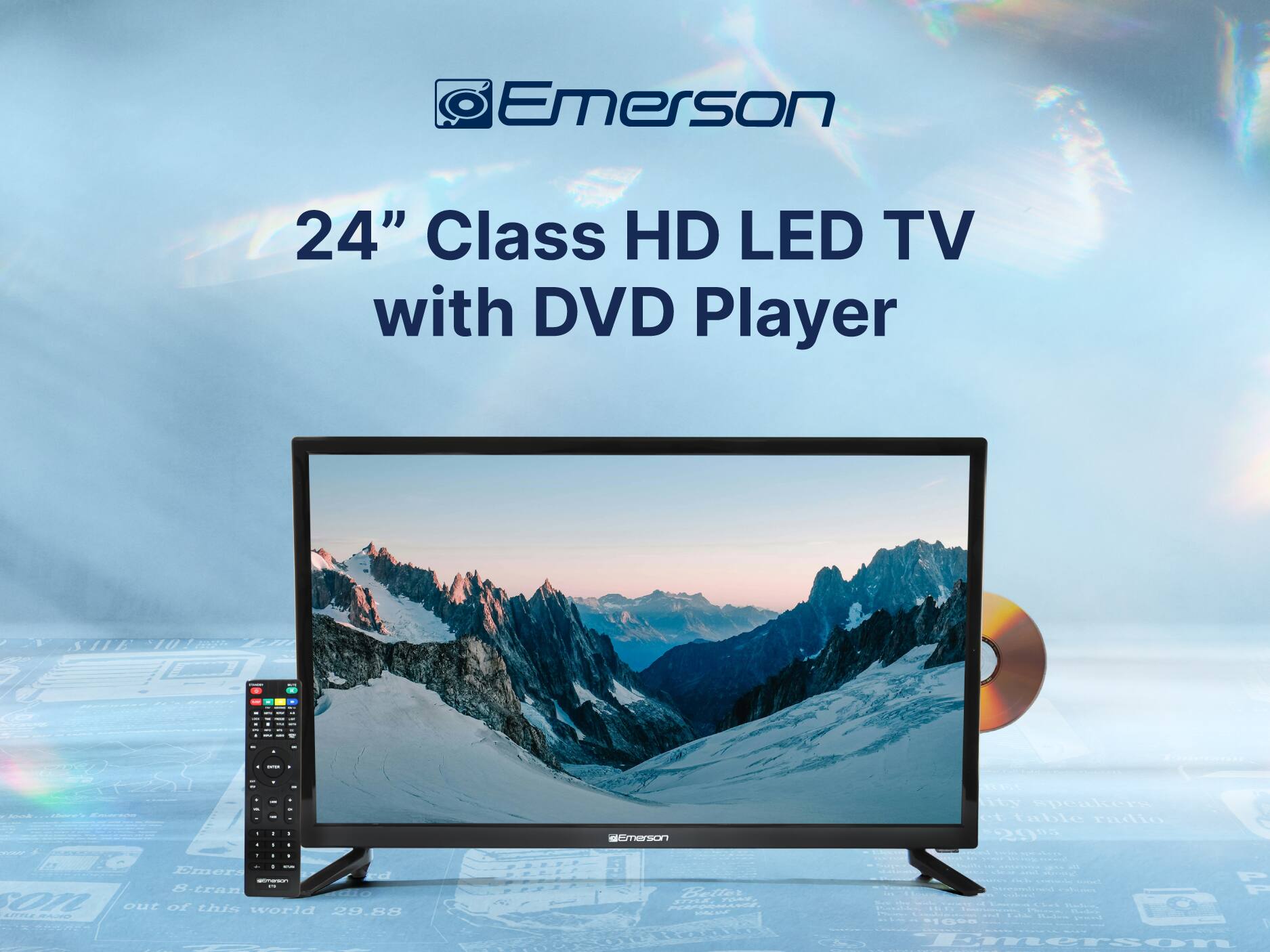 Emerson 24" Class HD LED TV with DVD Player - Emerson - Emerson ACy peakers C bable Padlio 2900 - Emers ed - 8-tran UO :072 out of this world 29.88 40mLZ - Belia - F - aa Umerson