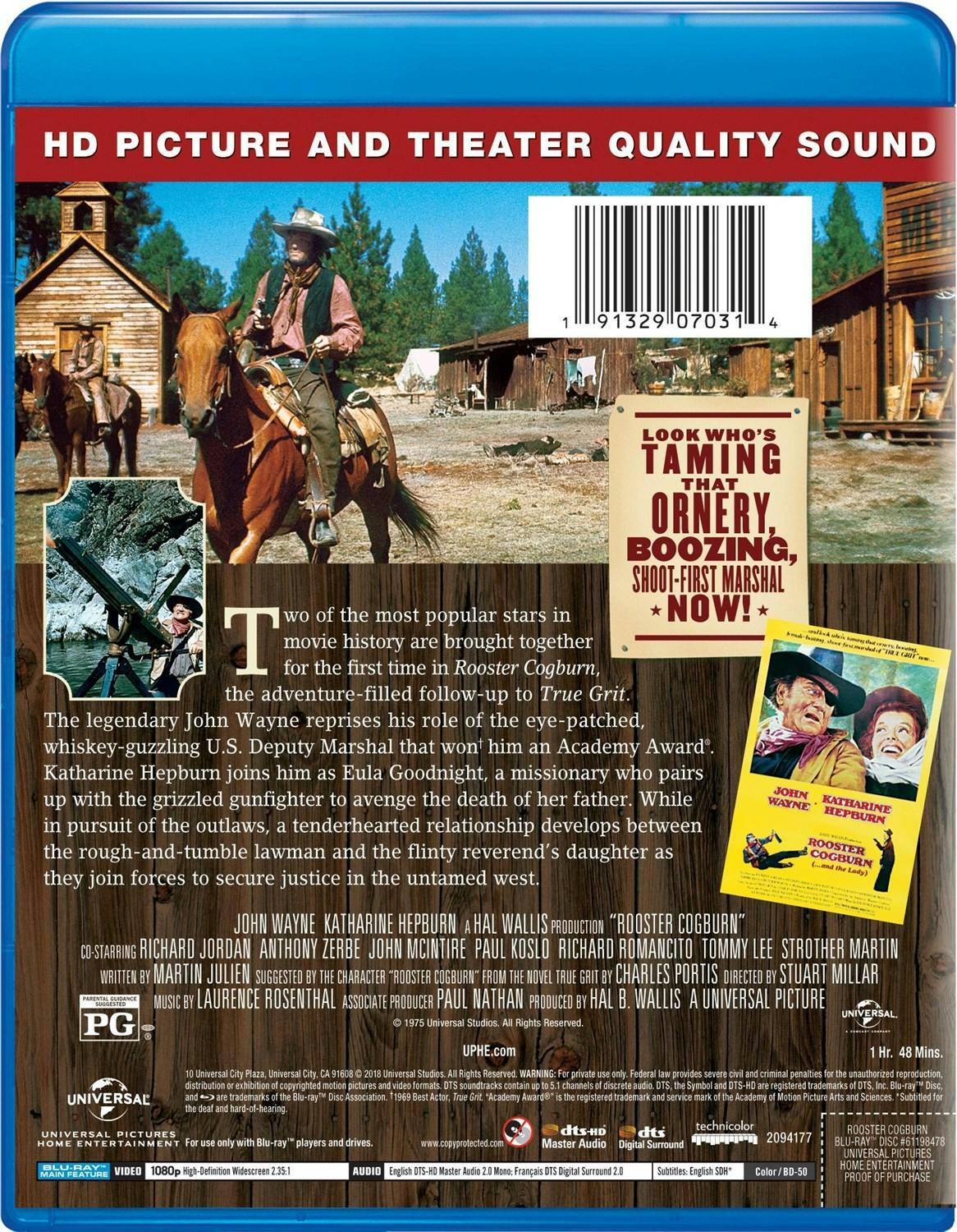 Back. Rooster Cogburn [Blu-ray].